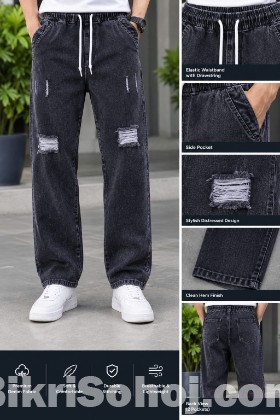 Stylish Semi Baggy Cargo Denim Pant